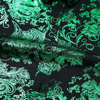 Men's Jacquard Long Sleeve Shirt - Paisley Pattern