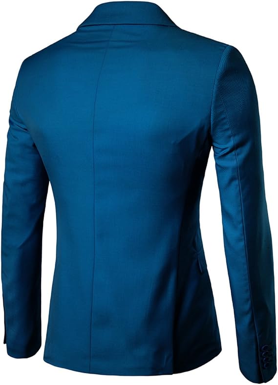 Men's Slim Fit One-Button Suit Jacket