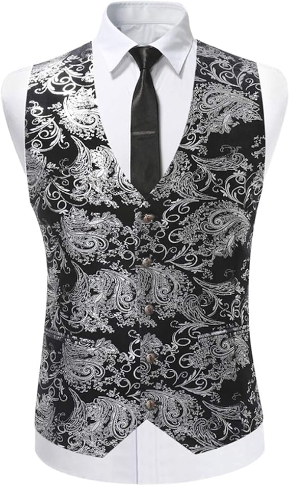 Men's Jacquard Suit Vest