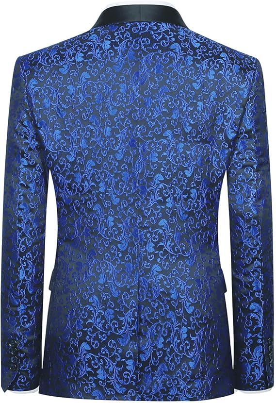Men's Slim Fit Jacquard Blazer