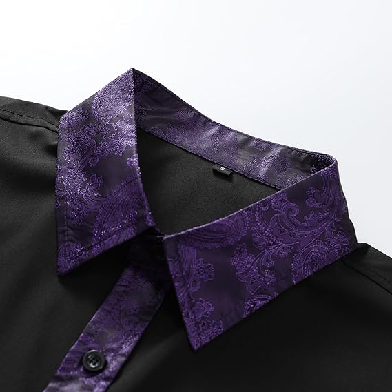 Men's Long Sleeve Contrast Shirt