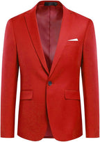Men's Slim Fit One-Button Blazer