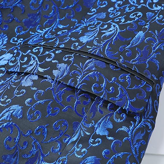 Men's Slim Fit Jacquard Blazer