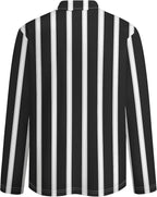Men's Long Sleeve Striped Polo Shirt