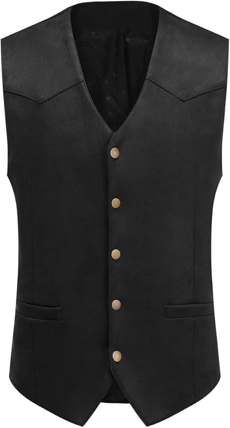 Men's Faux Suede Sleeveless Vest