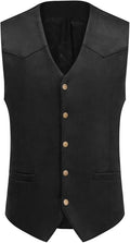 Men's Faux Suede Sleeveless Vest