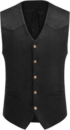 Men's Faux Suede Sleeveless Vest