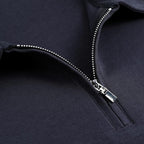 Men's Short Sleeve Polo Shirt with Zip Collar