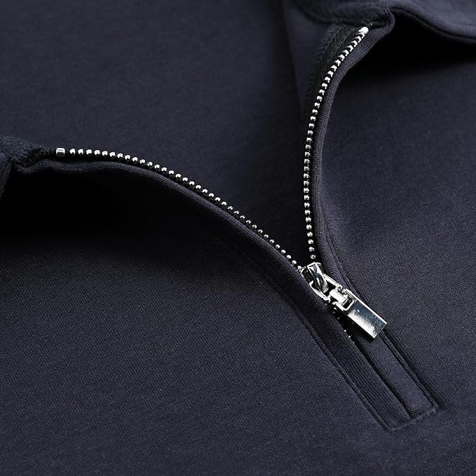 Men's Short Sleeve Polo Shirt with Zip Collar