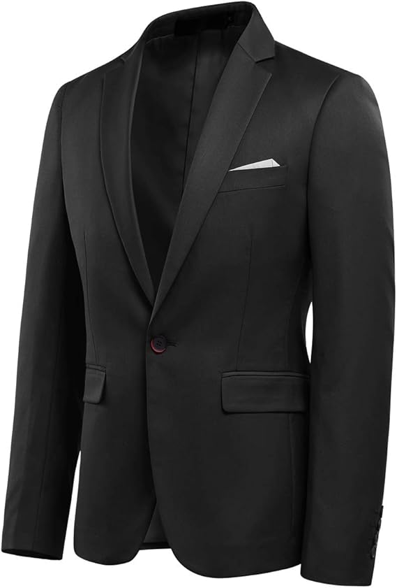 Men's Slim Fit One-Button Blazer