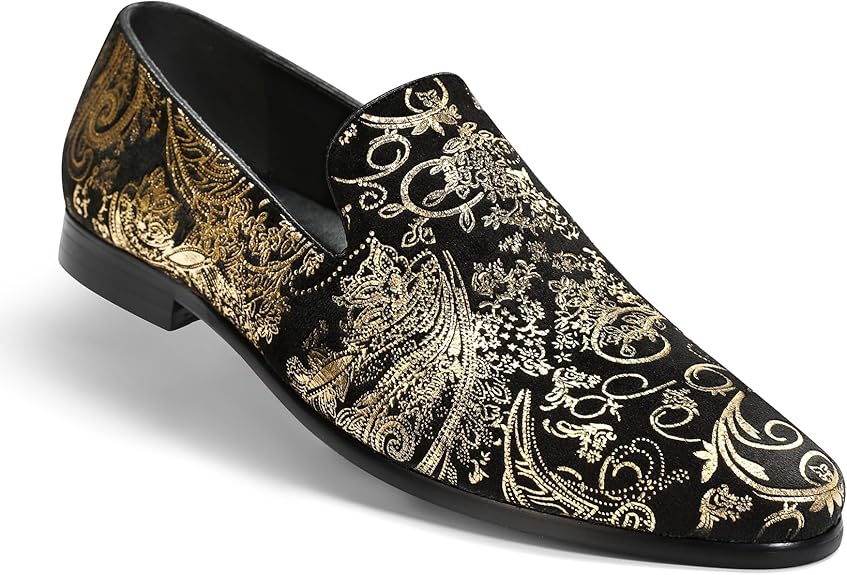 Men's Embroidered Loafer Shoes