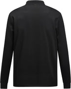 Men's Long Sleeve Polo Shirt with Contrast Collar