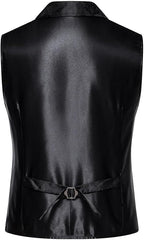 Men's Gothic Steampunk Suit Vest – Western Waistcoat with Paisley Print