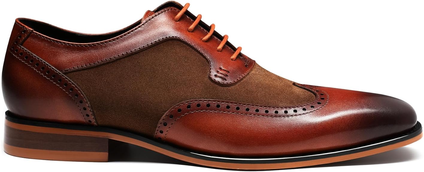 Men's Leather Lace-Up Oxford Shoes