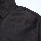 Men's Paisley Long Sleeve Embroidered Shirt