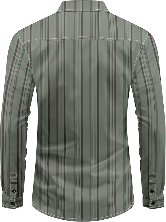 Men's Striped Long Sleeve Shirt