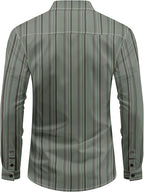 Men's Striped Long Sleeve Shirt
