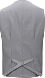 Men's Double Breasted Suit Vest with Scoop Neck