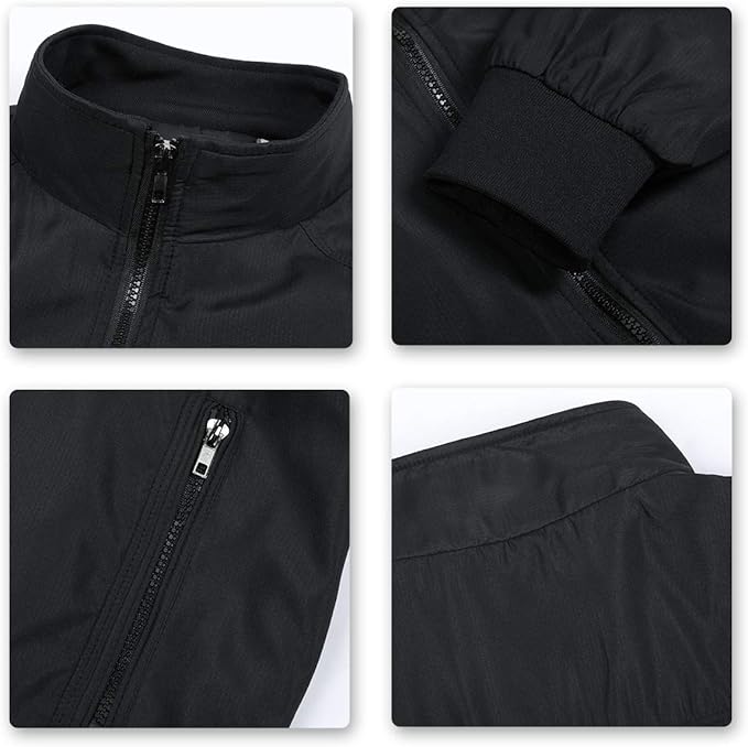 Men's Bomber Jacket with Stand-Up Collar