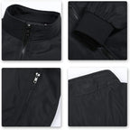 Men's Bomber Jacket with Stand-Up Collar