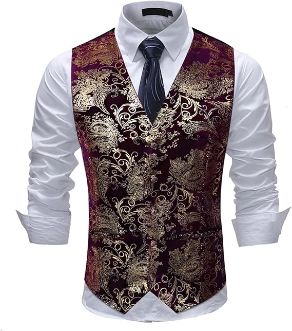 Men's Jacquard Suit Vest