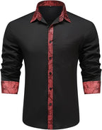 Men's Long Sleeve Contrast Shirt