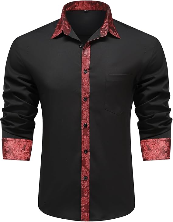 Men's Long Sleeve Contrast Shirt