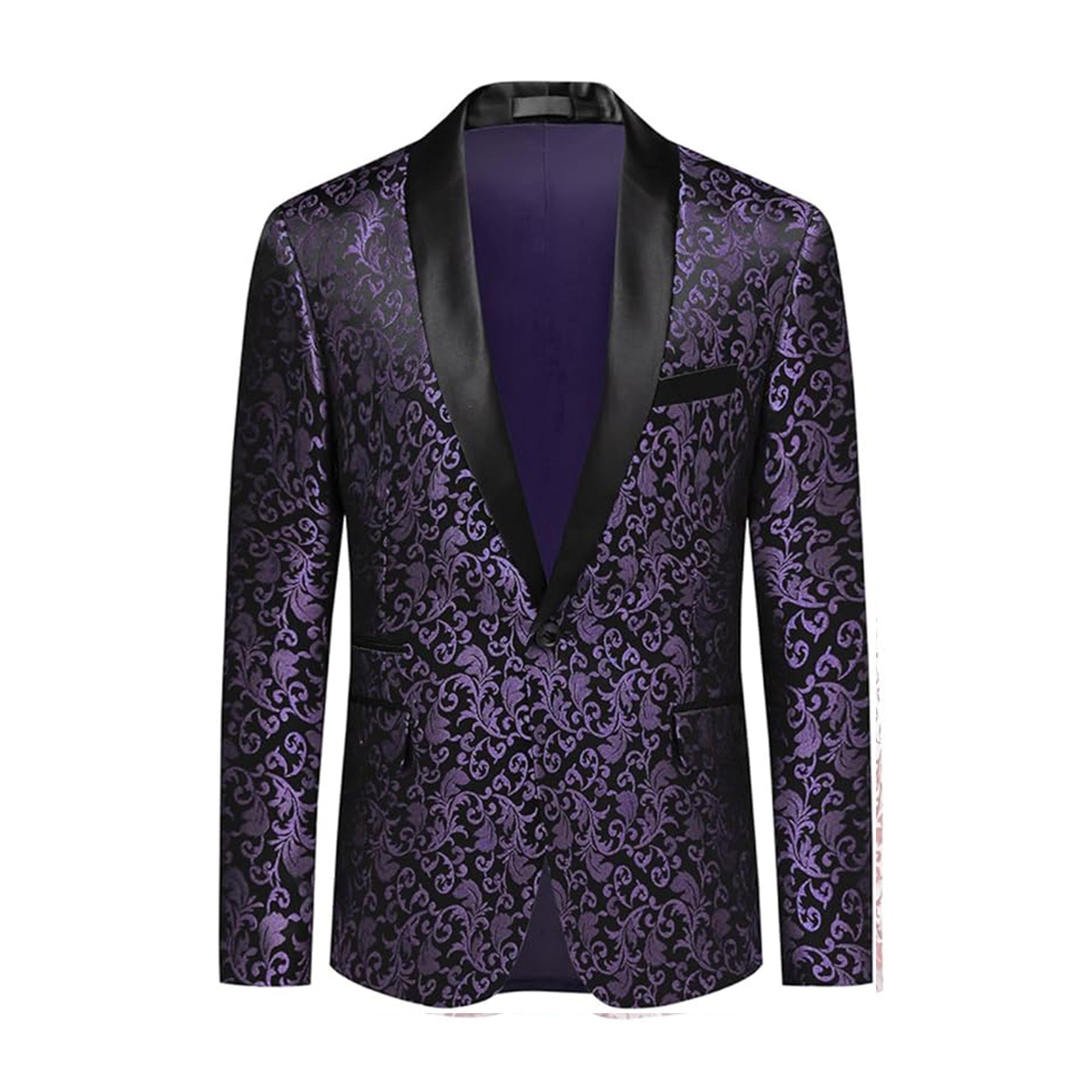 Men's Slim Fit Jacquard Blazer