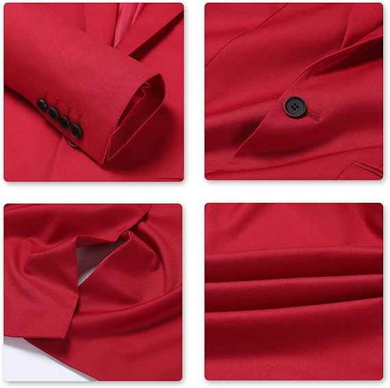 Men's Slim Fit One-Button Blazer