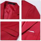 Men's Slim Fit One-Button Blazer