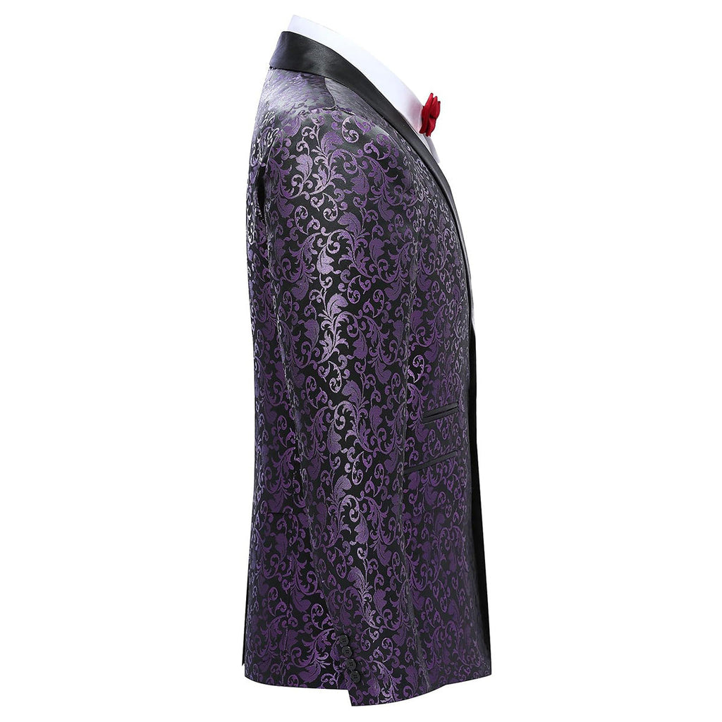 Men's Slim Fit Jacquard Blazer