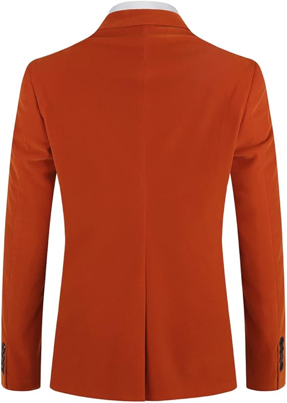Men's Velvet Blazer Regular Fit Tuxedo Jacket