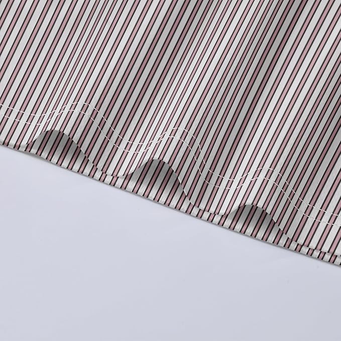 Men's Long Sleeve Striped Polo Shirt