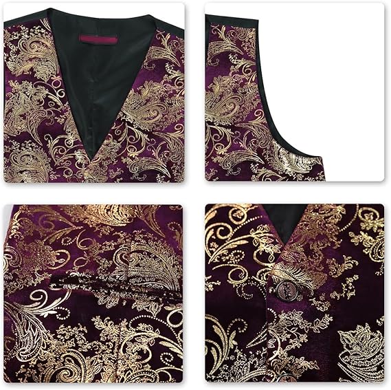 Men's Jacquard Suit Vest