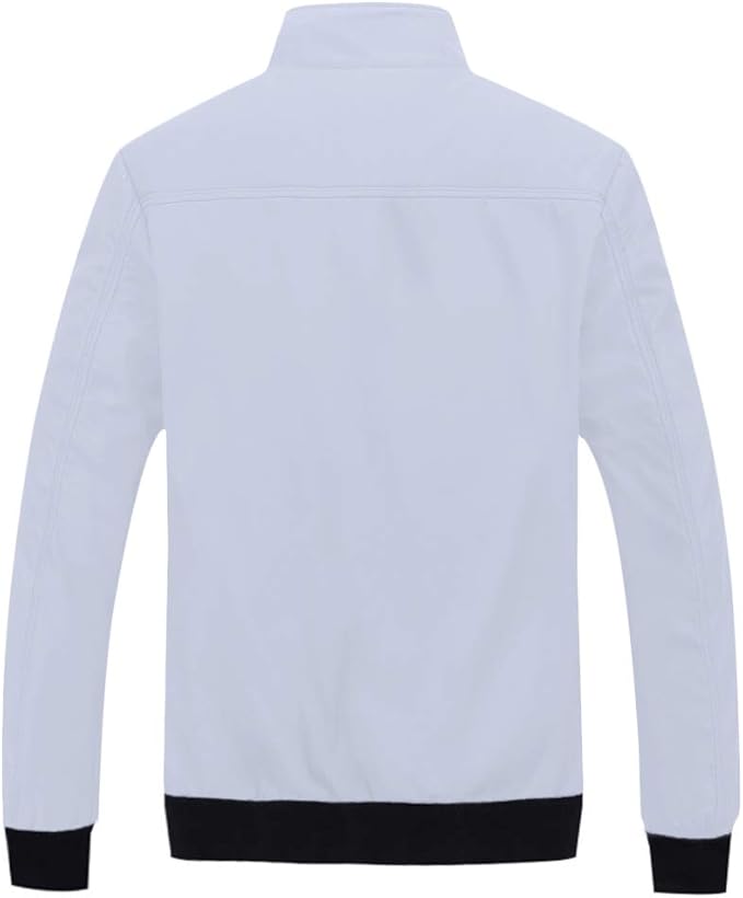 Men's Bomber Jacket with Stand-Up Collar