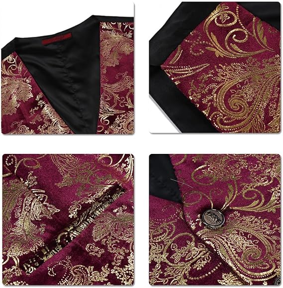 Men's Jacquard Suit Vest