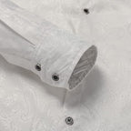 Men's Paisley Long Sleeve Embroidered Shirt