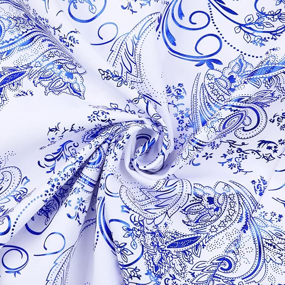 Men's Jacquard Long Sleeve Shirt - Paisley Pattern