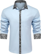 Men's Long Sleeve Contrast Shirt
