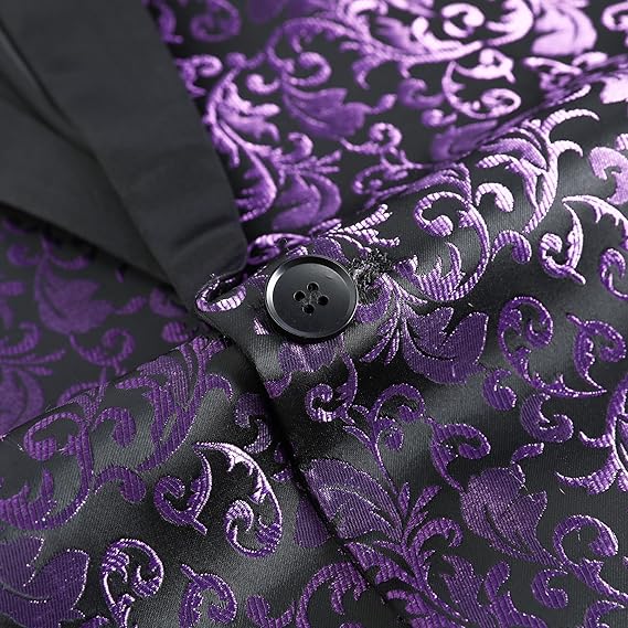 Men's Slim Fit Jacquard Blazer
