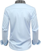 Men's Long Sleeve Contrast Shirt