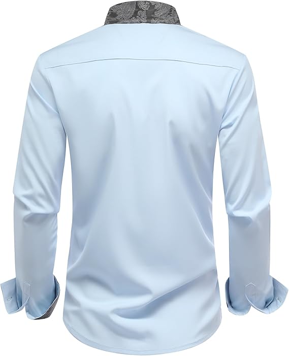 Men's Long Sleeve Contrast Shirt