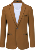Men's Stretch Blazer Slim Fit Suit Jacket