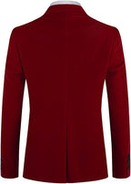 Men's Velvet Blazer Regular Fit Tuxedo Jacket