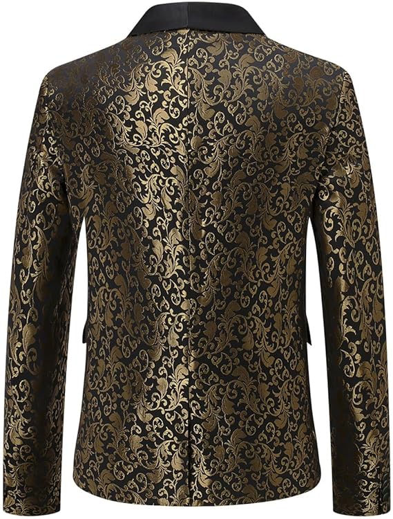 Men's Slim Fit Jacquard Blazer