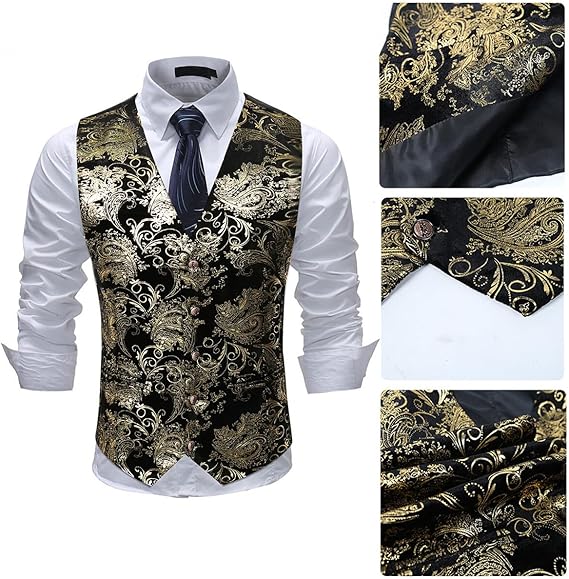 Men's Jacquard Suit Vest