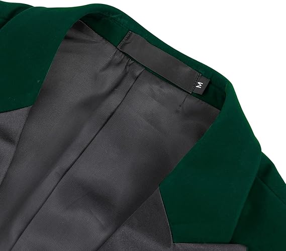 Men's Velvet Blazer Regular Fit Tuxedo Jacket