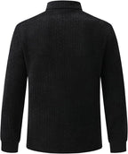 Men's Long Sleeve Quarter-Zip Polo Shirt