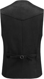 Men's Faux Suede Sleeveless Vest