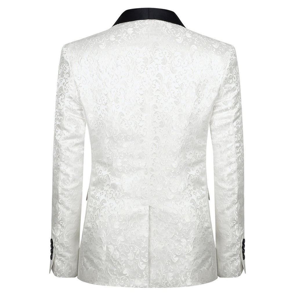 Men's Slim Fit Jacquard Blazer
